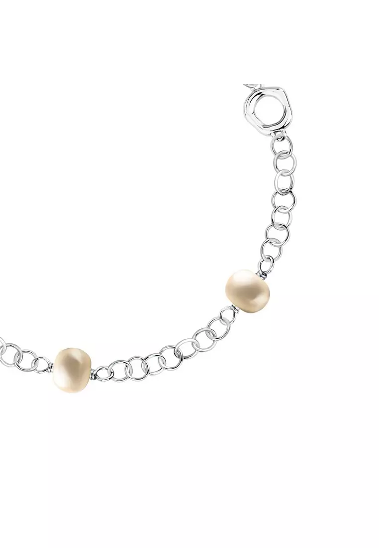 Morellato Perla 16 + 3cm Stainless Steel Women's Silver Bracelet SXU49