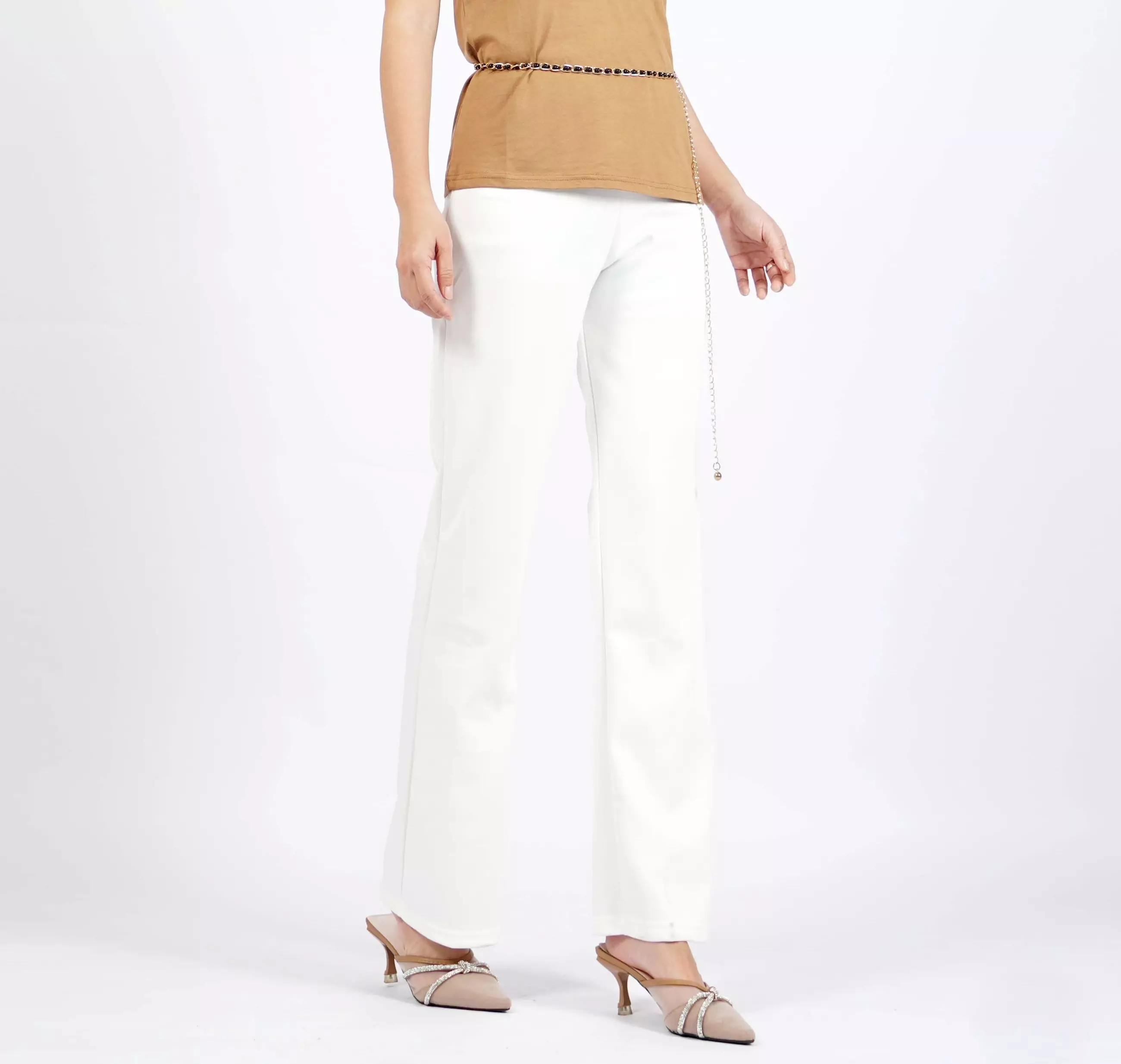 Okechuku Amantha Celana Kerja Wanita Celana Panjang Wanita Formal - Broken White