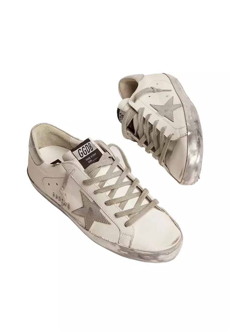 Women's Casual Shoes Silver with White Stitching GWF00101F000314