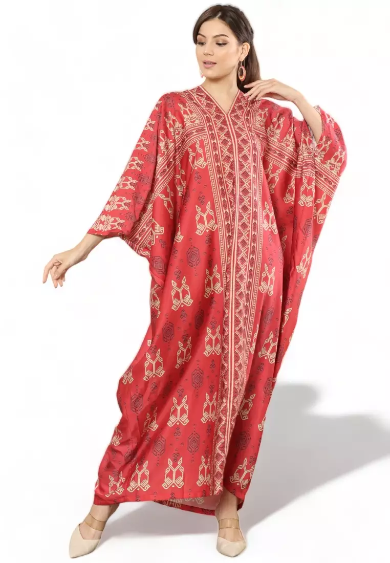 Kanzi Exclusive Long Sleeve Songket Kaftan