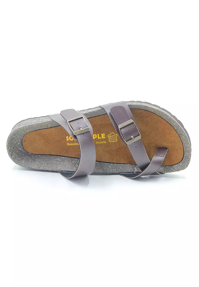 Buy SoleSimple Dublin Brown Sandals & Flip Flops & Slipper 2024