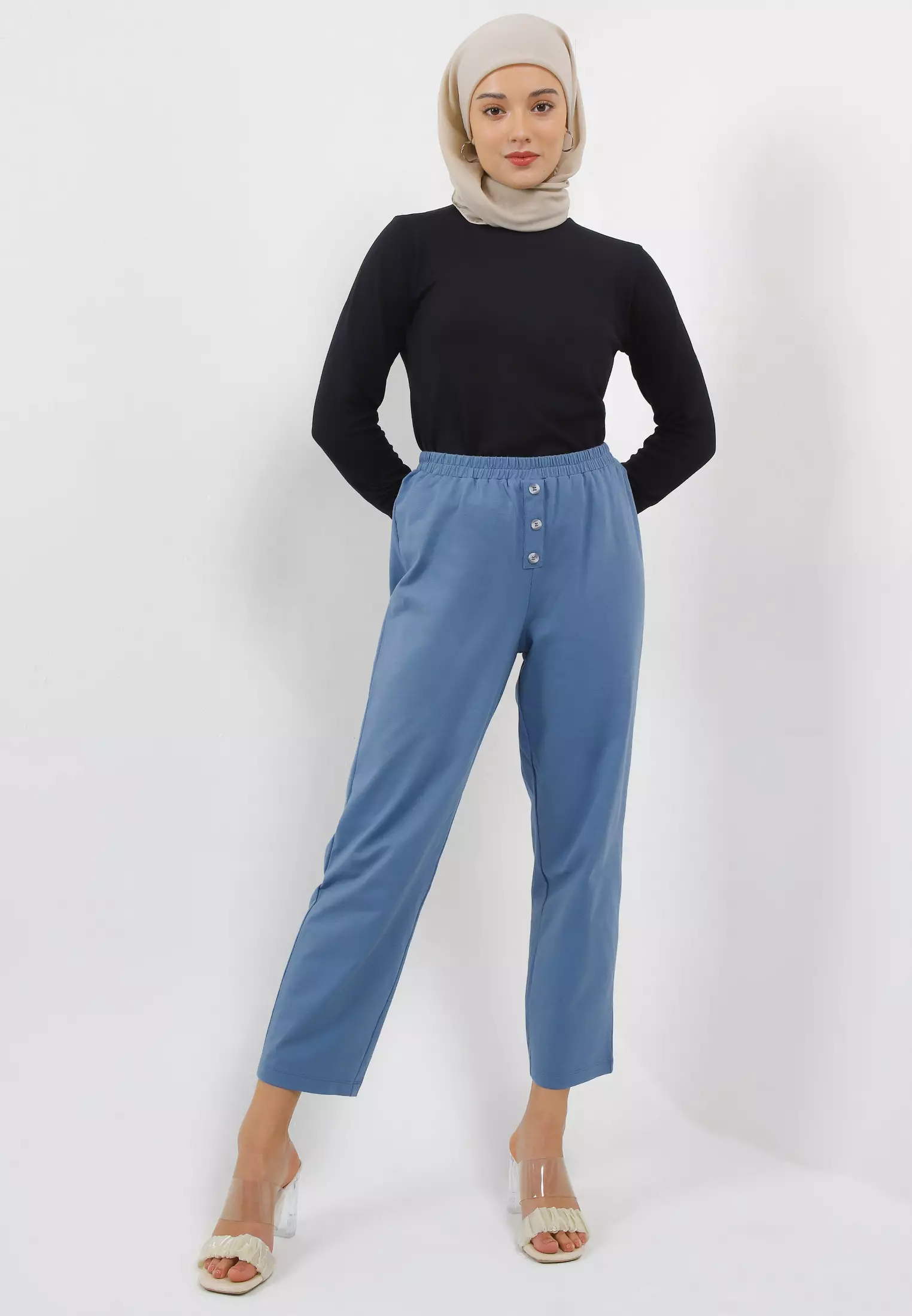 MFMW Wihelmina Celana Panjang Steel Blue