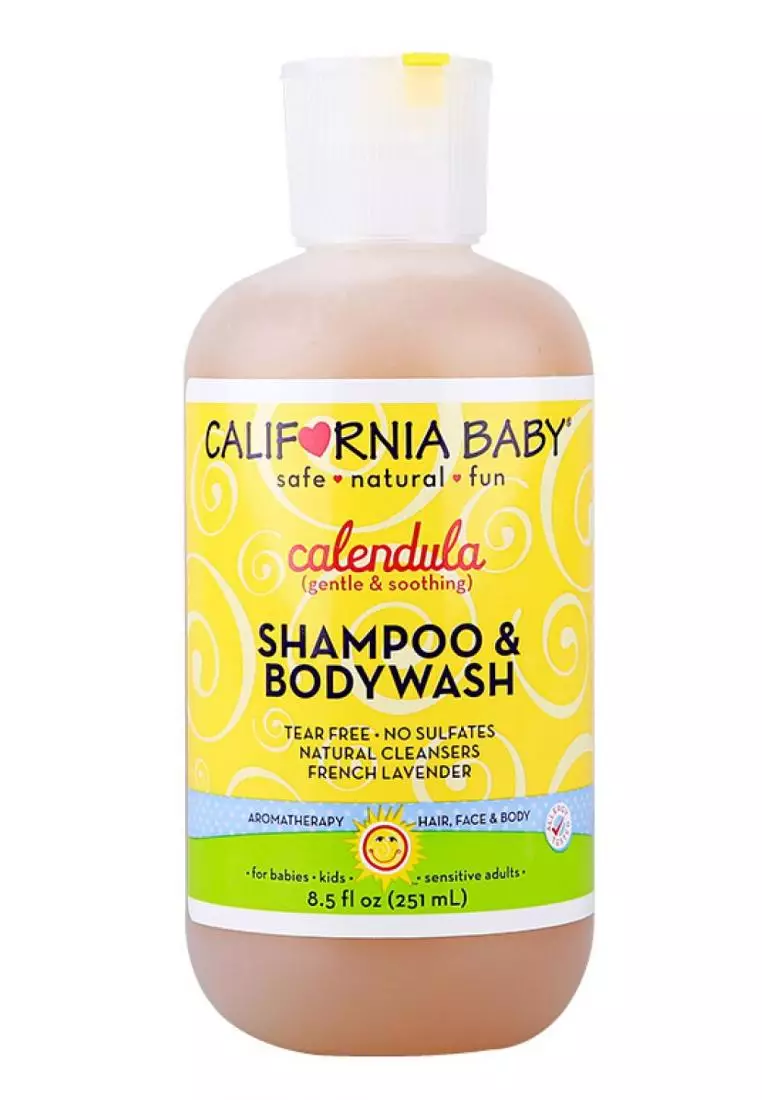California baby calendula shampoo and shop body wash