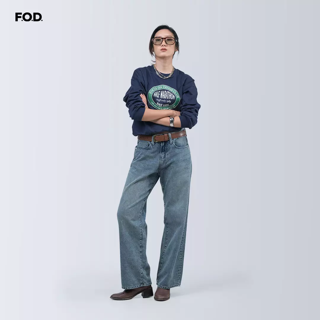 Sweater Wanita Half Marathon Navy