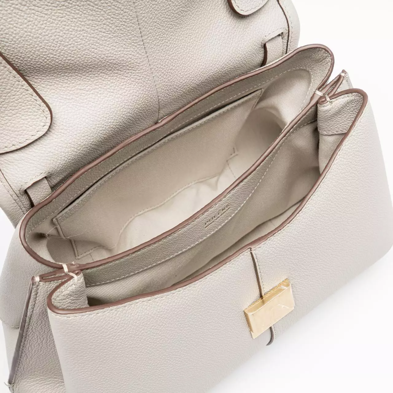 Mokki Grained Leather Handbag Mist Ghw