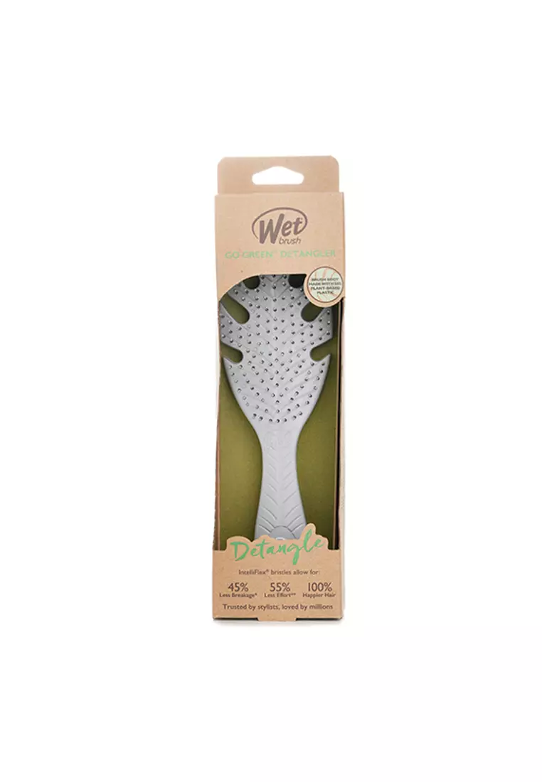 WET BRUSH - Go Green Detangler Grey Hair Brush 1pc