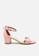 La Vita e Bella pink Ankle Strap Sandal Block Heels D6718SH5012814GS_2