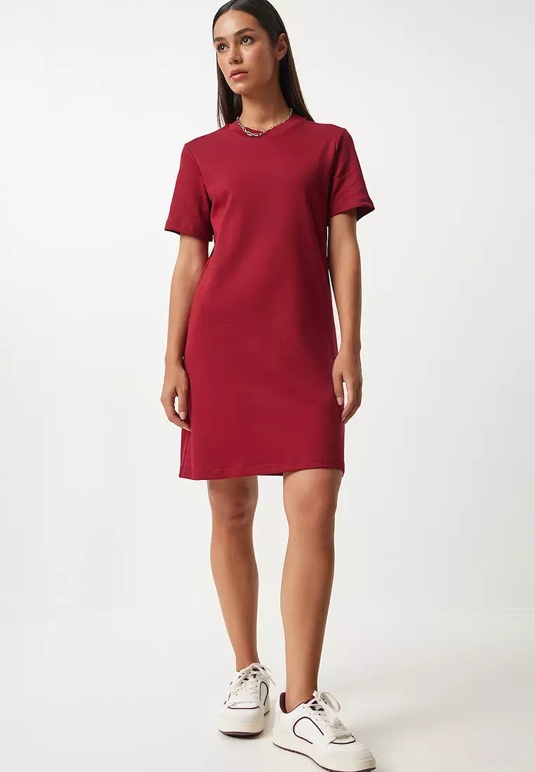 Zalora maroon dress discount