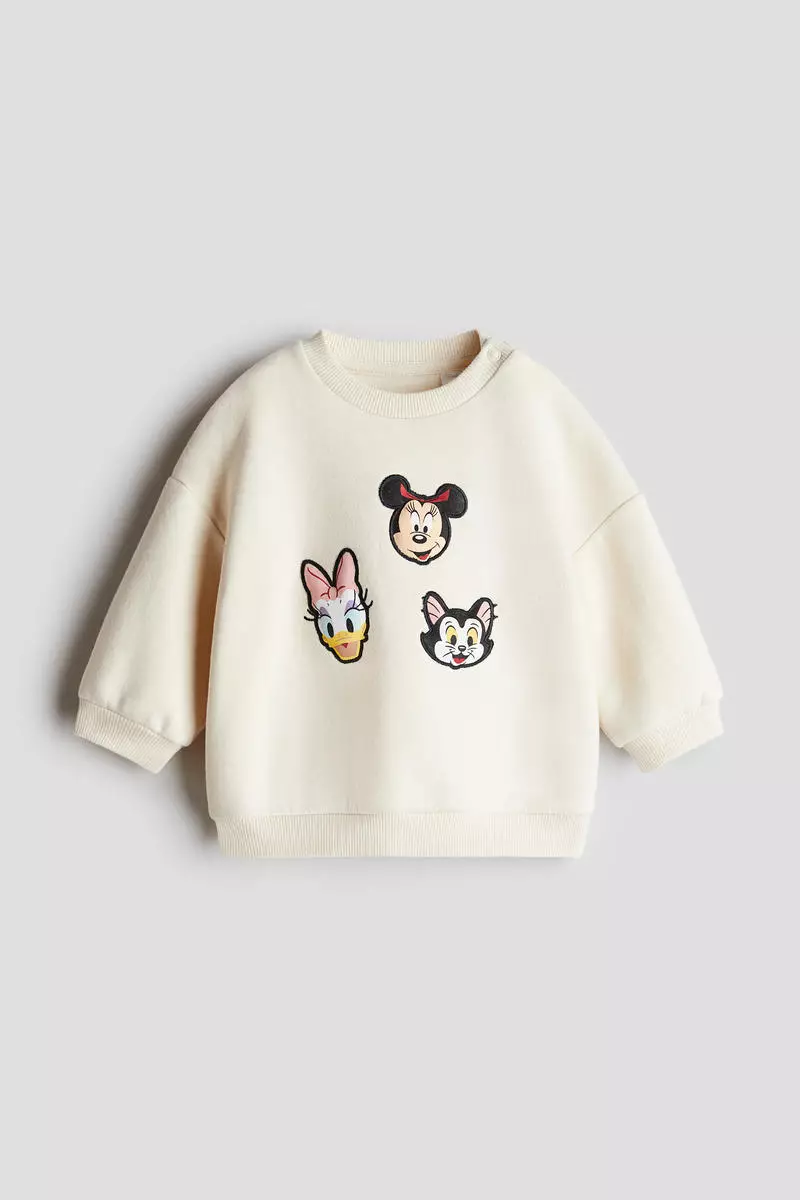 Printed brushed-inside sweatshirt