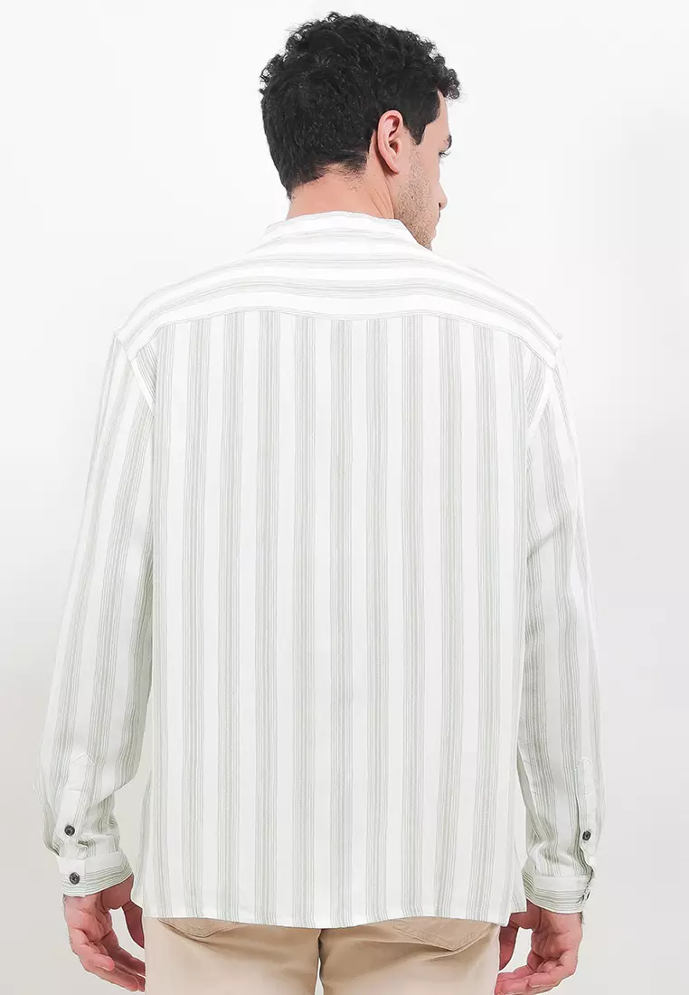Caspian Vertical Stripe Pattern Shirt