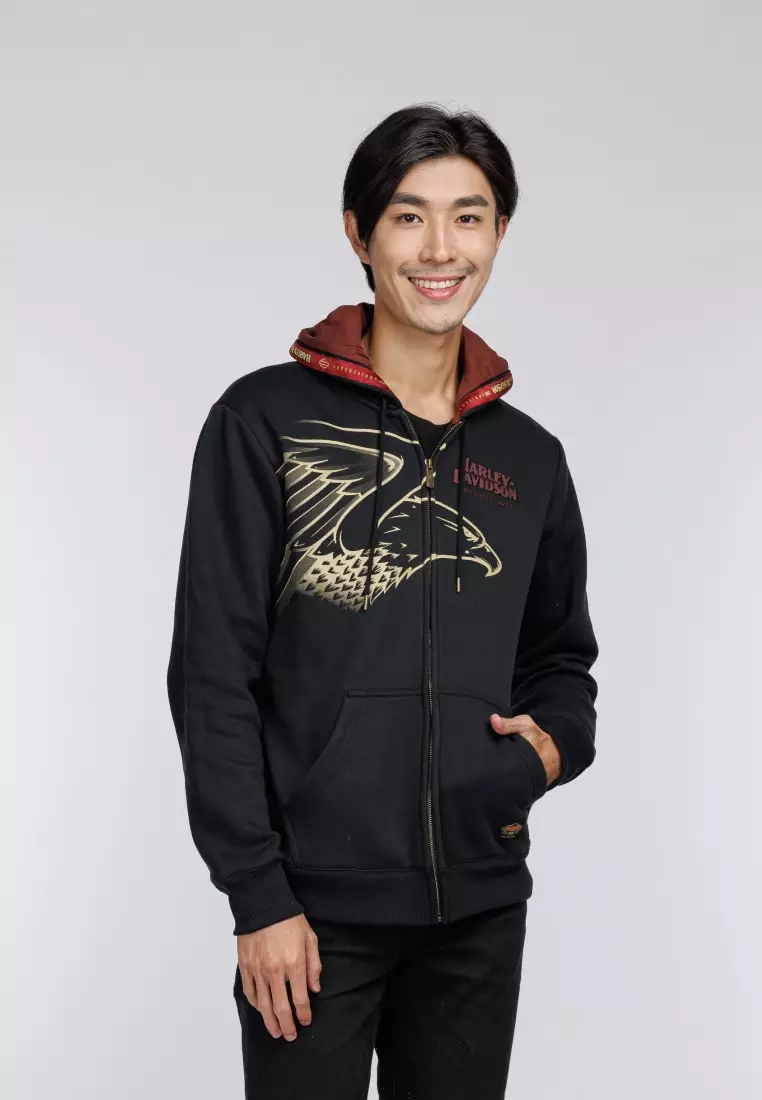 Harley zip up hoodies hotsell