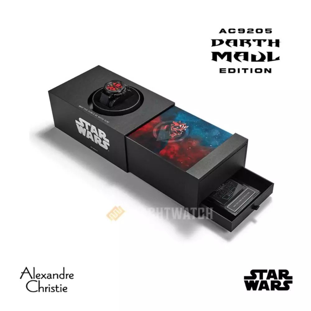 Jam Tangan Pria Alexandre Christie X Star Wars AC 9205 MCRDM-1 Darth Maul Edition Men Analog Dial Limited Edition