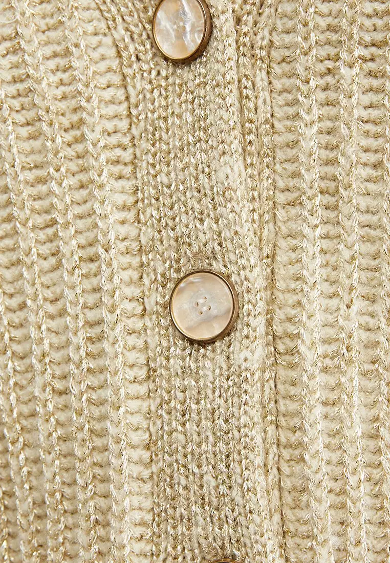 Tuba Ünsal x Koton - Glitter Crop Cardigan