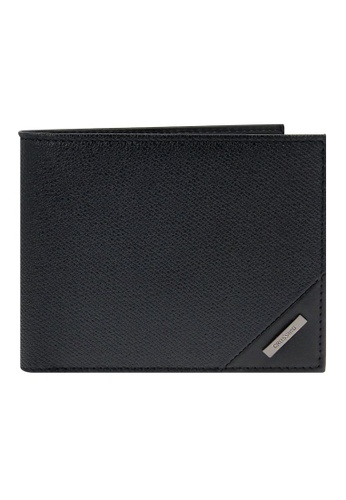 CROSSING black Crossing Riforma Bi-fold Leather Wallet With Window And Coin Pocket RFID - Black 29BC9AC6A2C46FGS_1