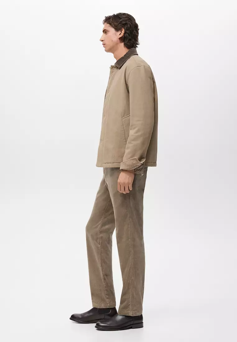 Corduroy Slim-Fit Trousers