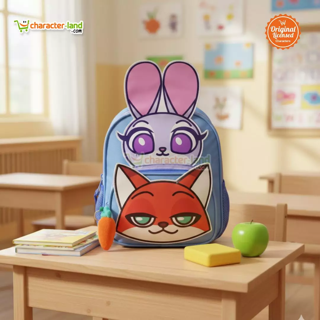 Tas Ransel Anak Sekolah Zootopia Original - Tas Punggung Judy Nick Lucu - 27x23 cm Type 1
