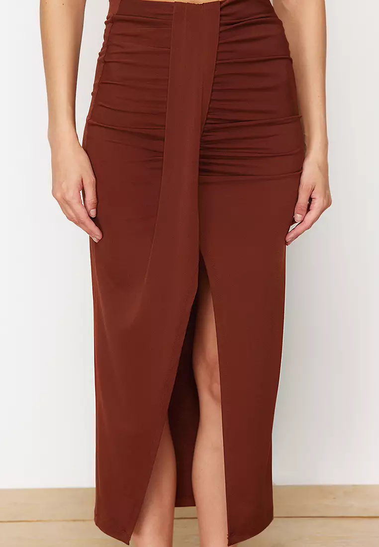 Knit Slit Beach Skirt