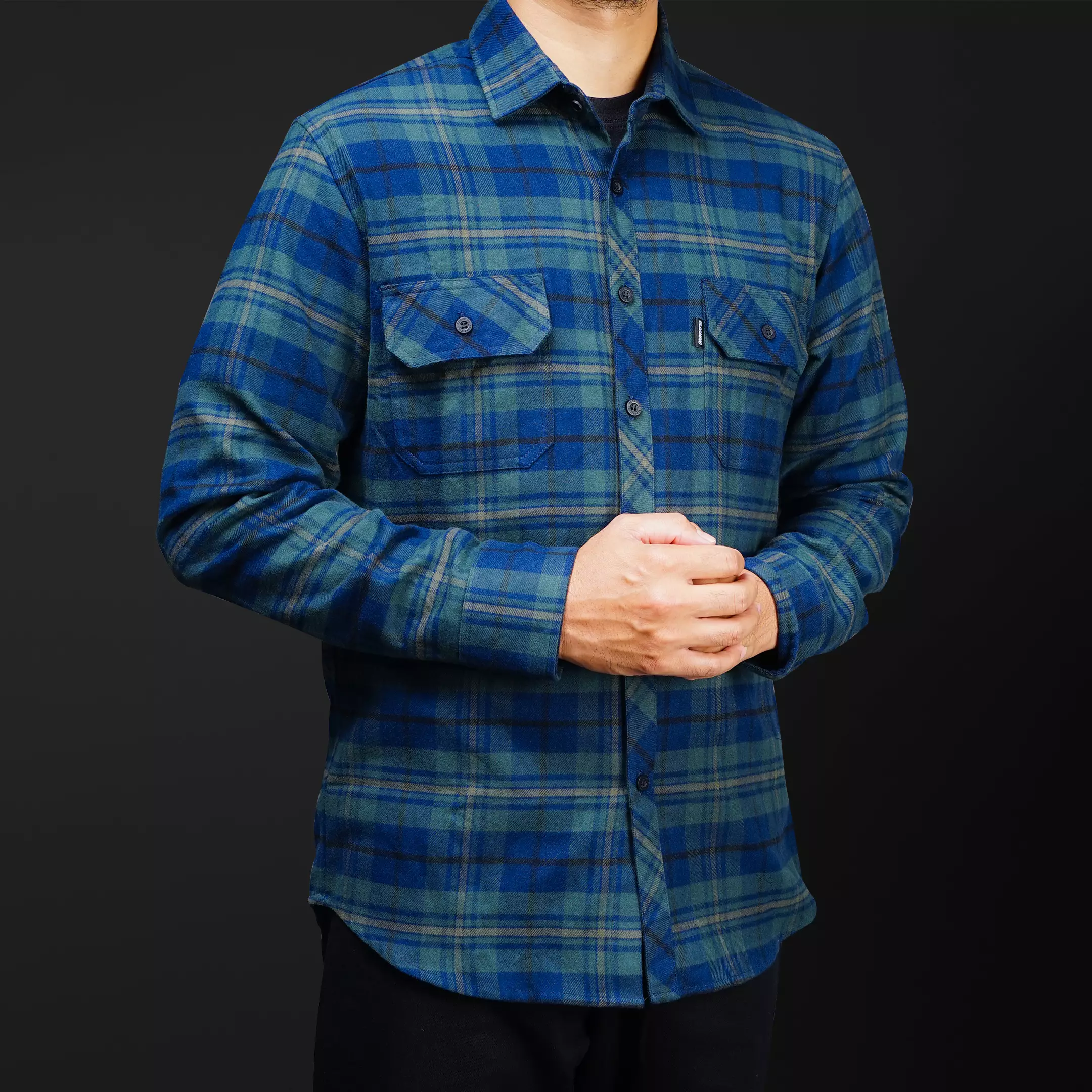 Gloaming Kemeja Flanel Veterano Unisex Panjang Avantia