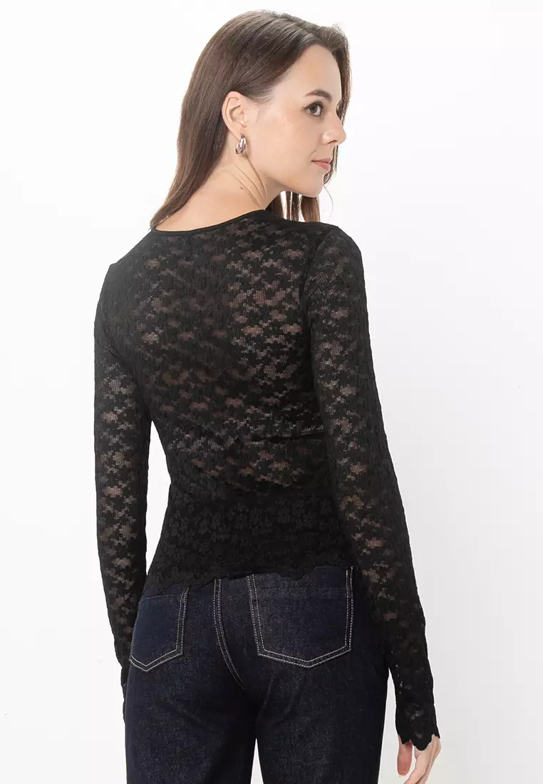 Cindy Long Sleeve Lace Top