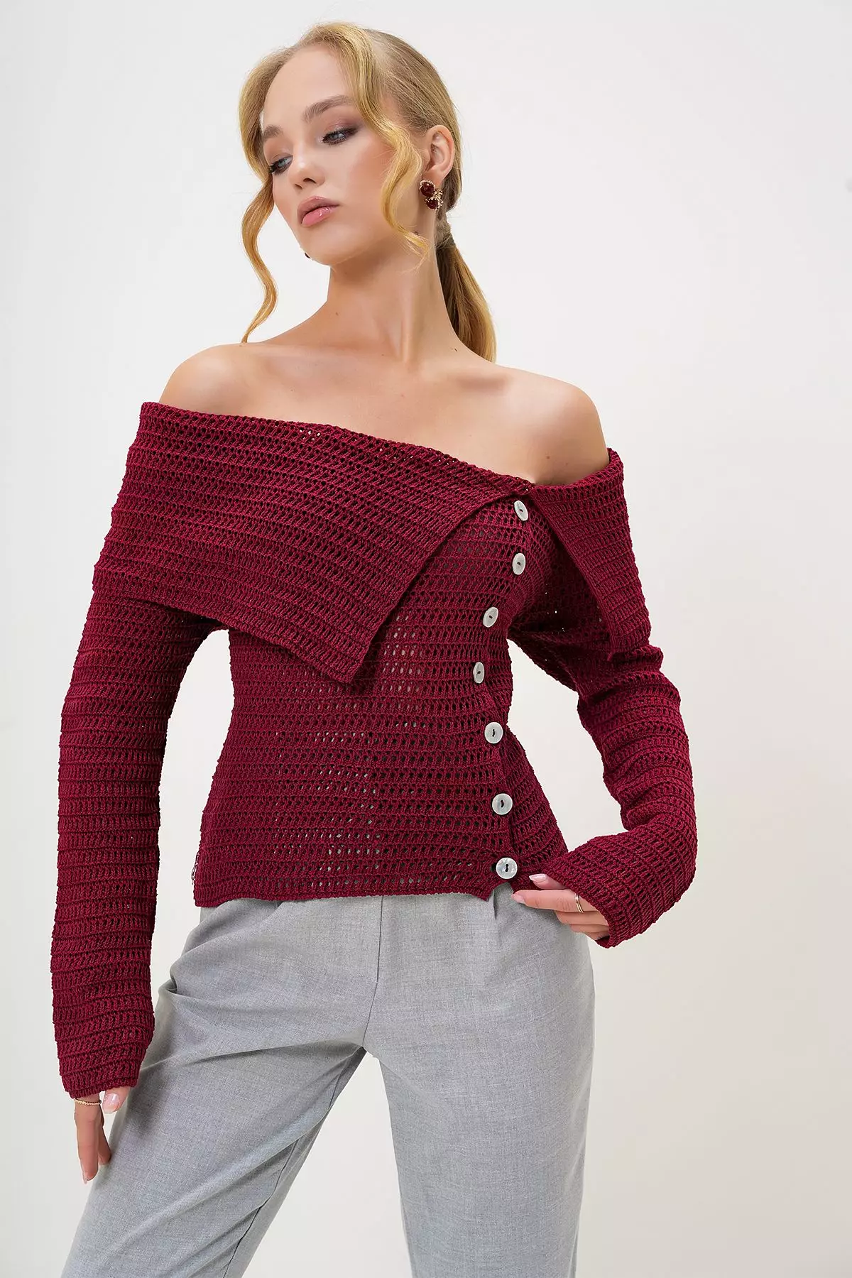 Off Shoulder Sweater