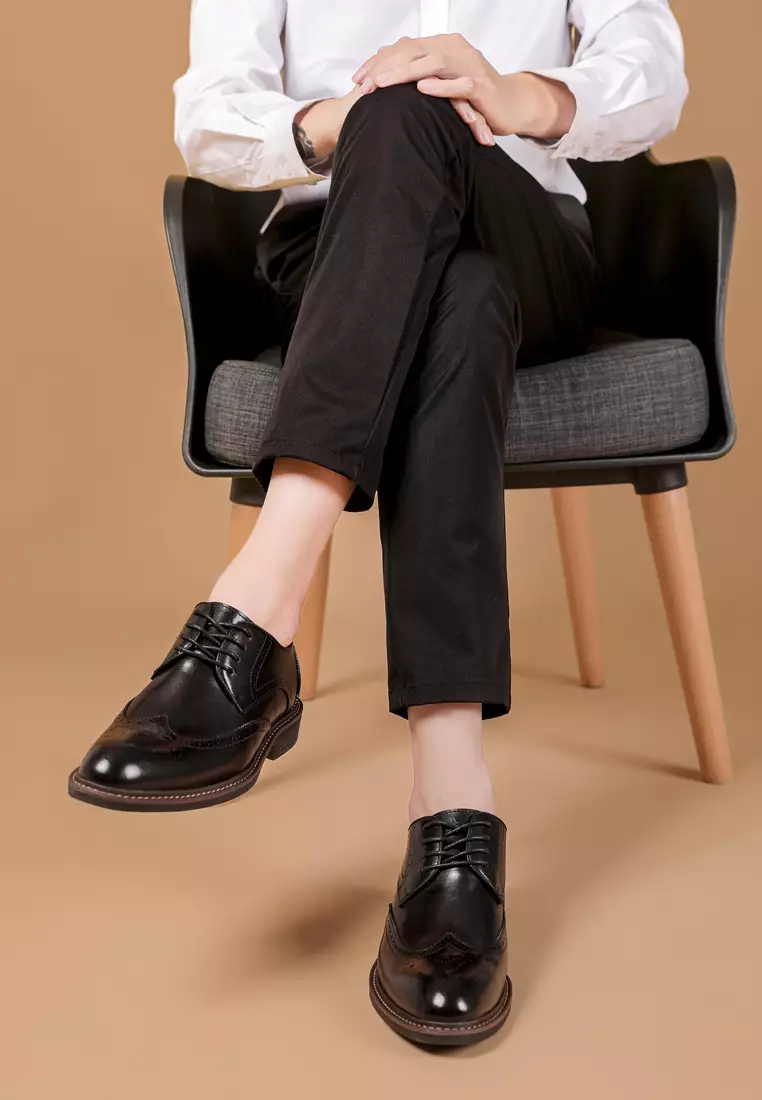 波特復古手工雕花真皮皮鞋 MK79019-1