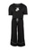 Trendyol black Plus Size Printed Wide Legs Knitted Pajamas Set 71717AADDDC6D2GS_5