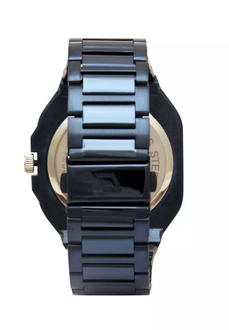 Elvano Jam Tangan Pria - Blue - Stainless Steel -  3112MB3-3BL