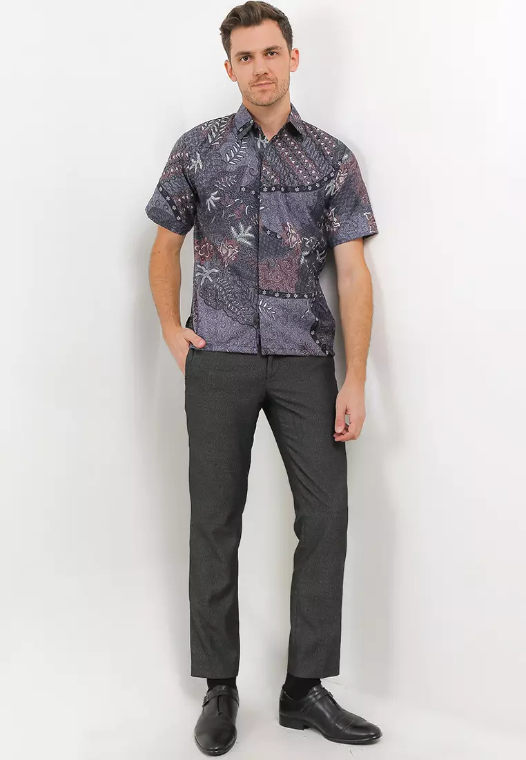 Prodo Kemeja Batik Exclusive Premium Pria Casual Modern Lengan Pendek