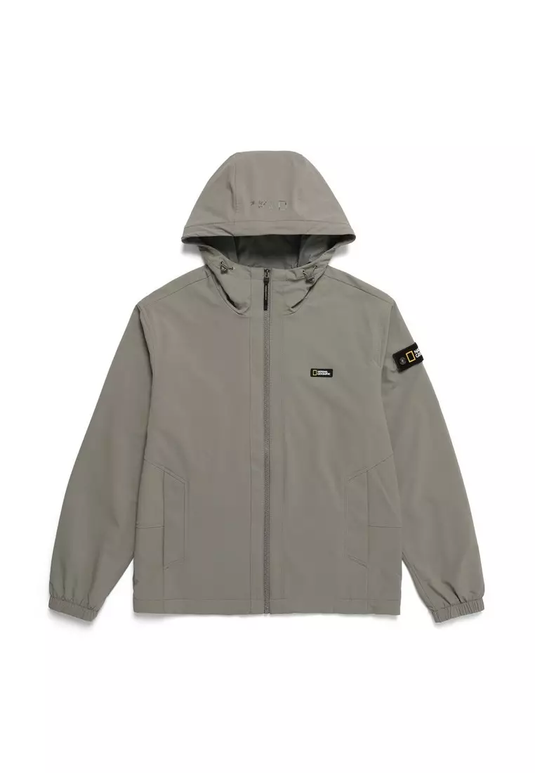 Unisex ARCHELON Woven Stretch Hooded Zip-Up Jacket