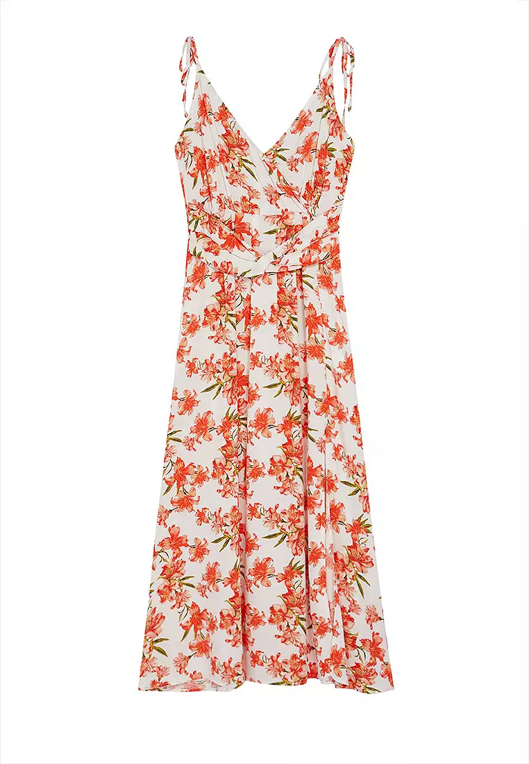 Viscose Slit Maxi Dress