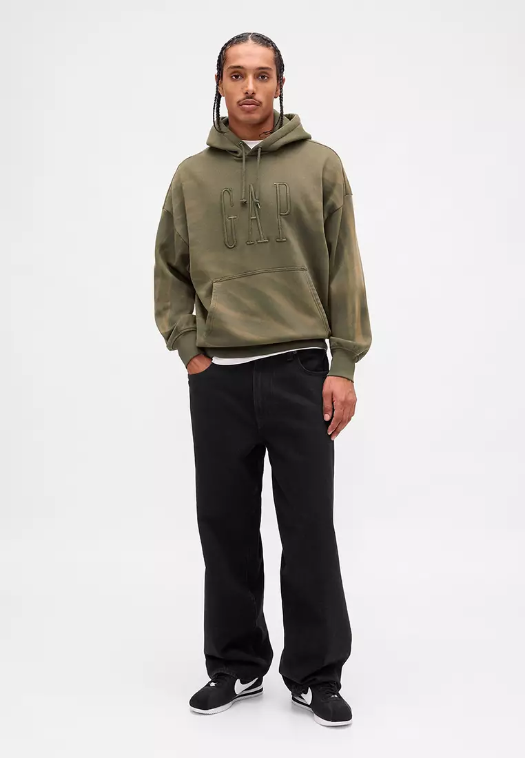 Vintage Soft Oversized Logo Hoodie