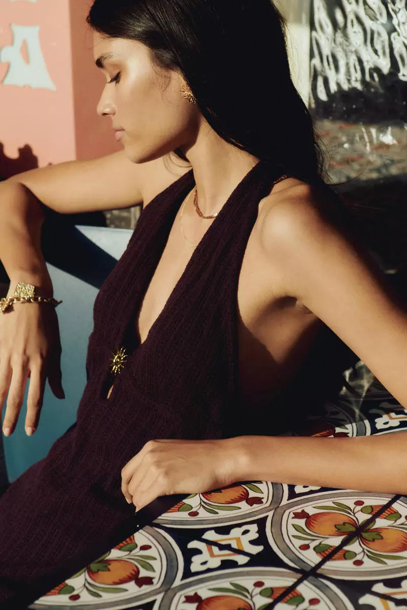 Buy H&M Embellished pointelle-knit dress Online | ZALORA Malaysia