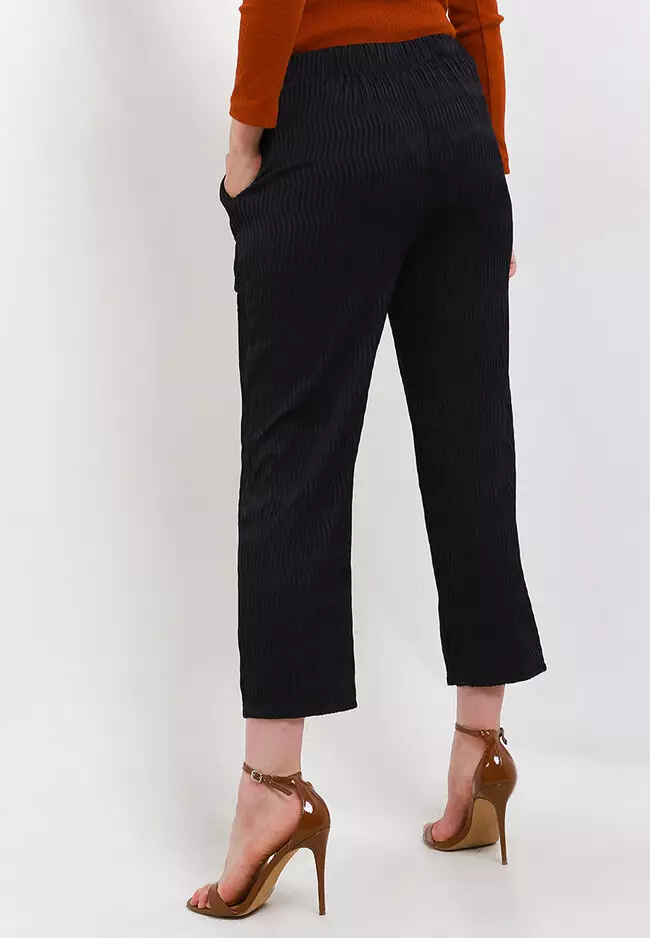 Cindy Straight Plisket Pants