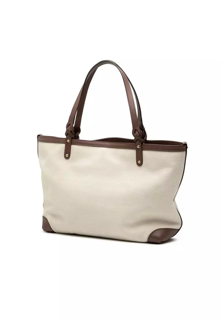 Pre-Loved Gucci Canvas Craft Tote