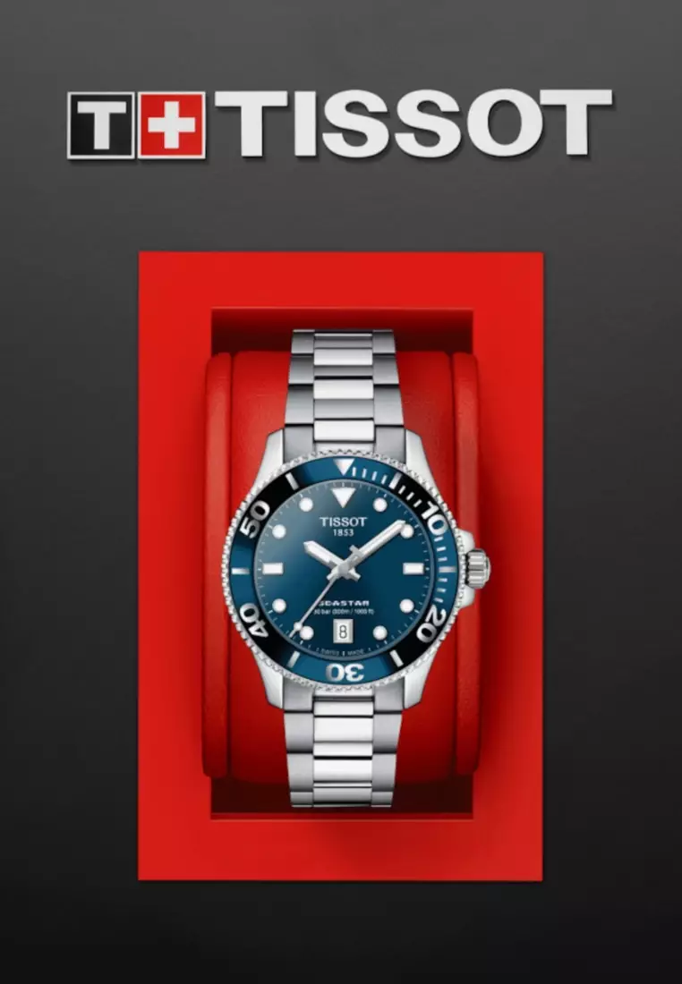 Buy Tissot Tissot Seastar 1000 36mm Blue Dial Stainless Steel Band