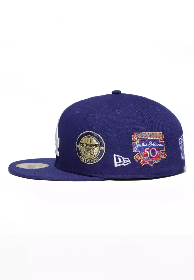 Buy New Era Los Angeles Dodgers MLB Cooperstown Multi Patch Dark Royal ...