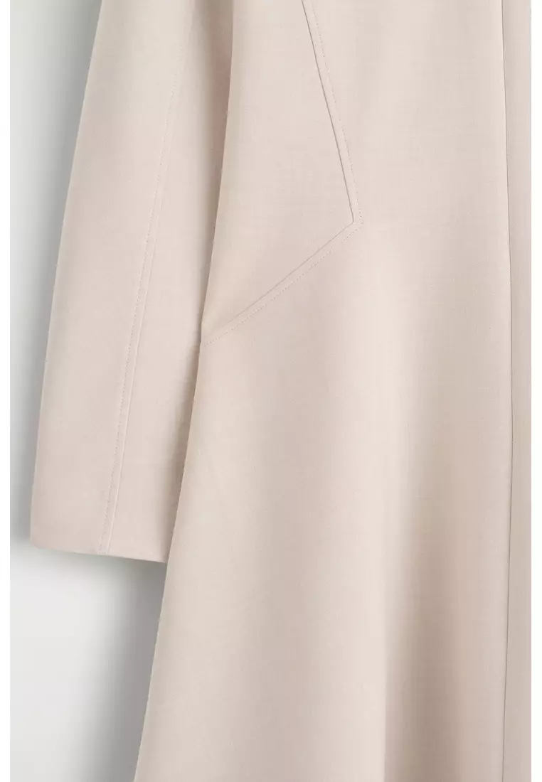 TAILORED V-NECK MINI DRESS