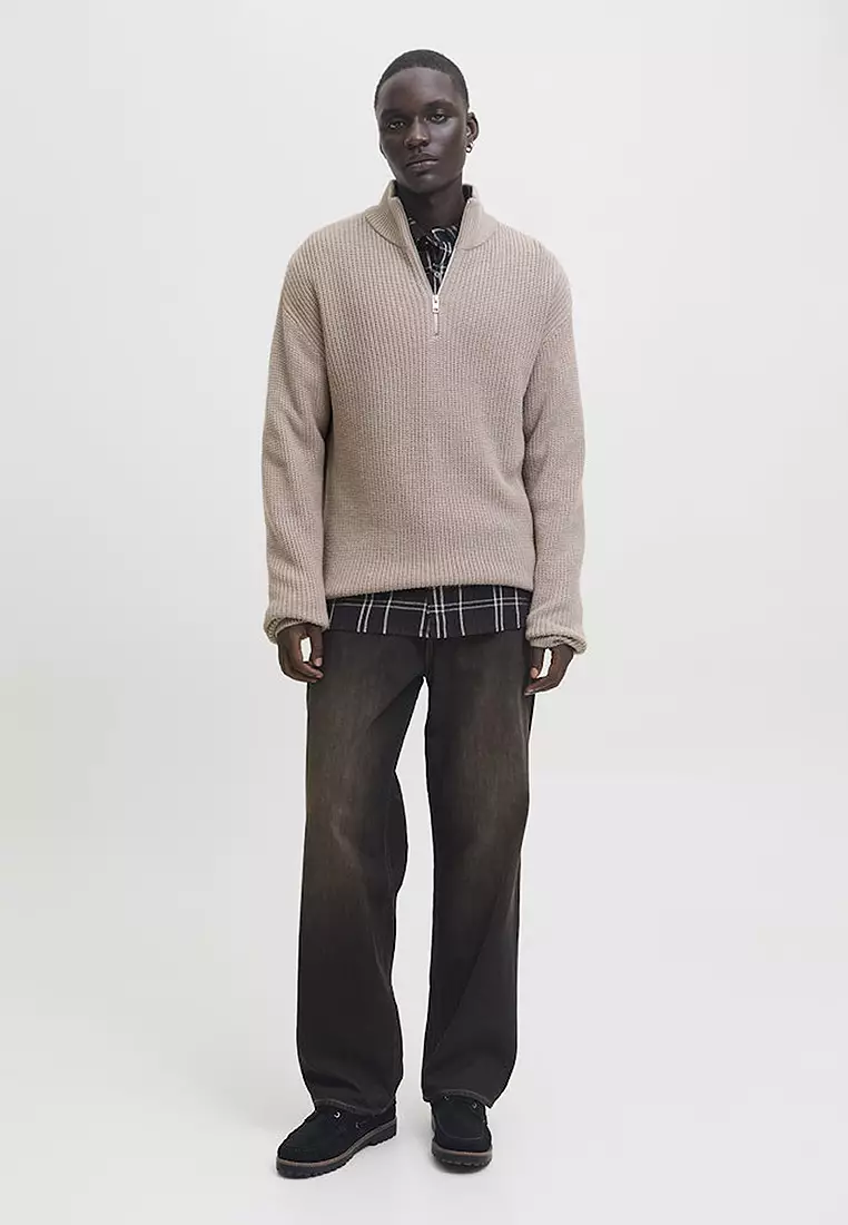 Half Zip Knit Sweater