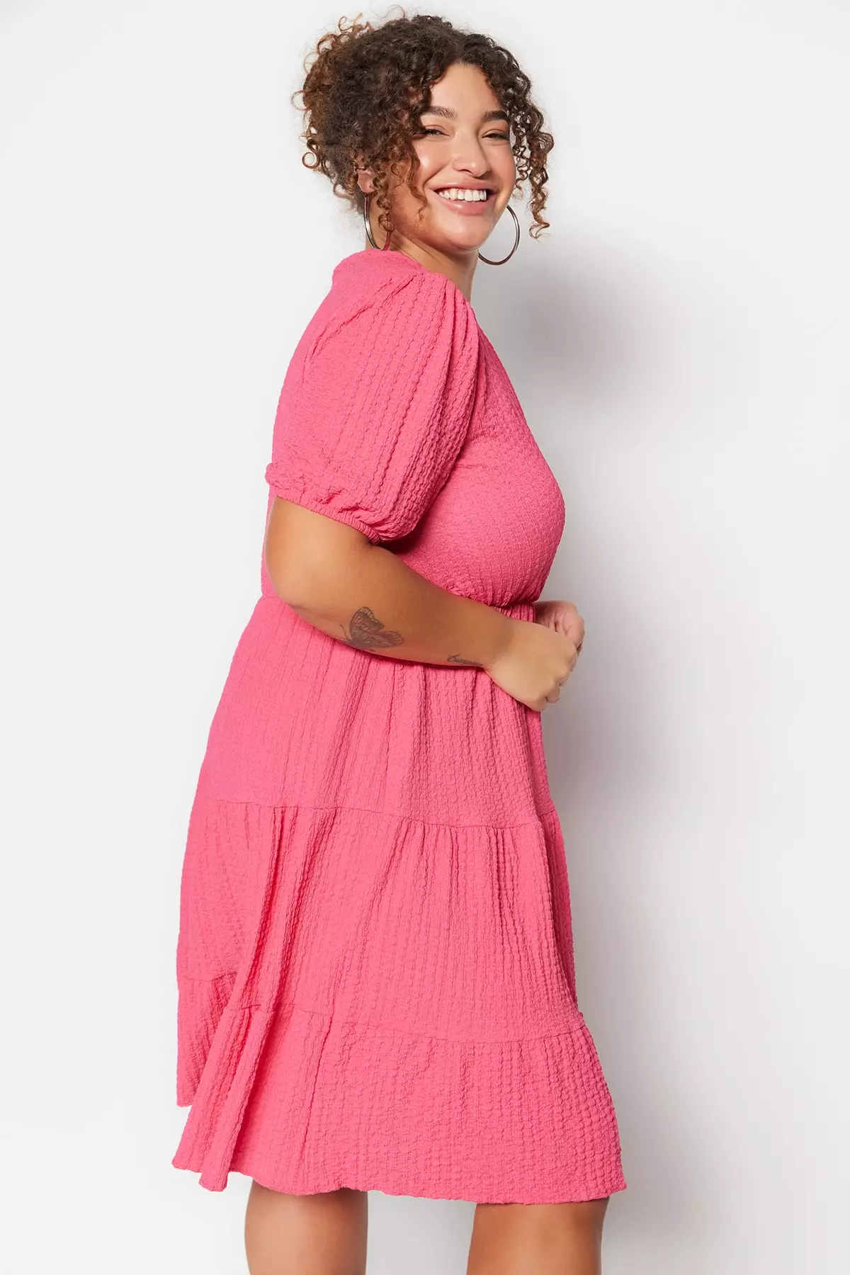 Fuchsia dress hot sale plus size