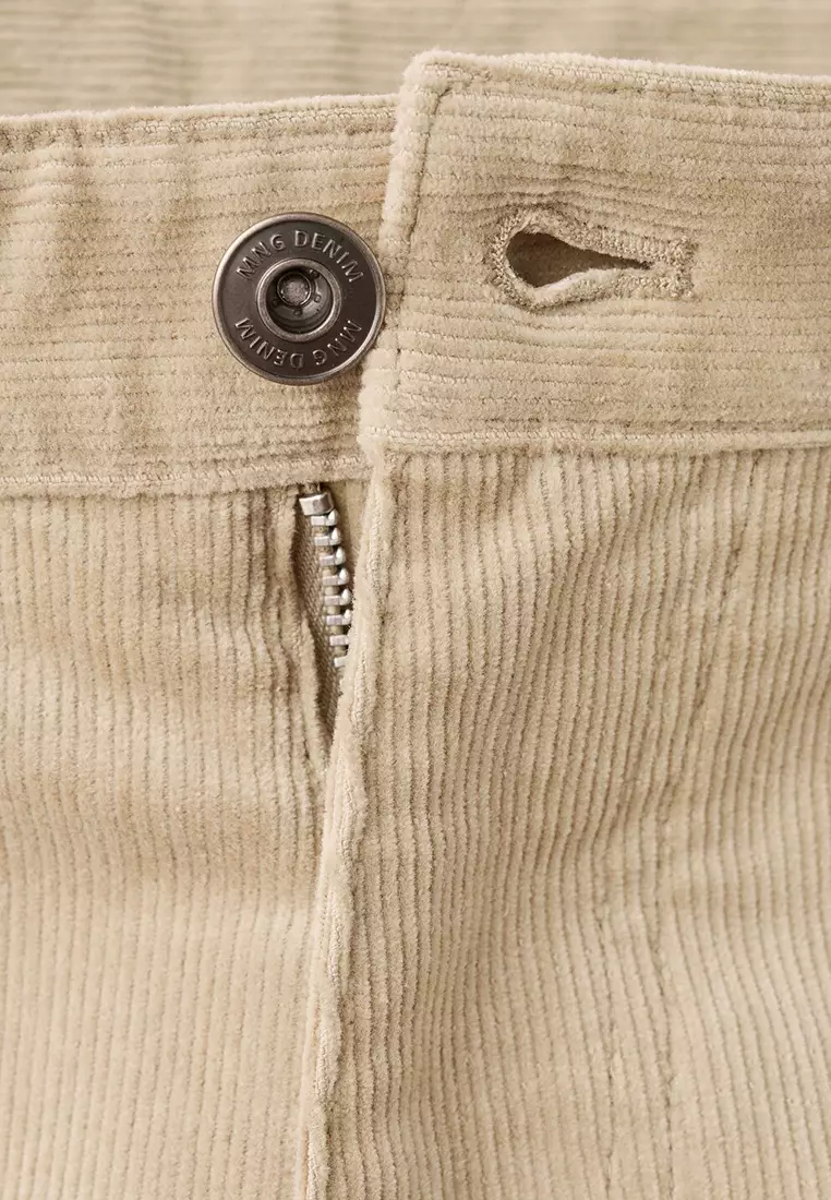 Corduroy Regular-Fit Trousers