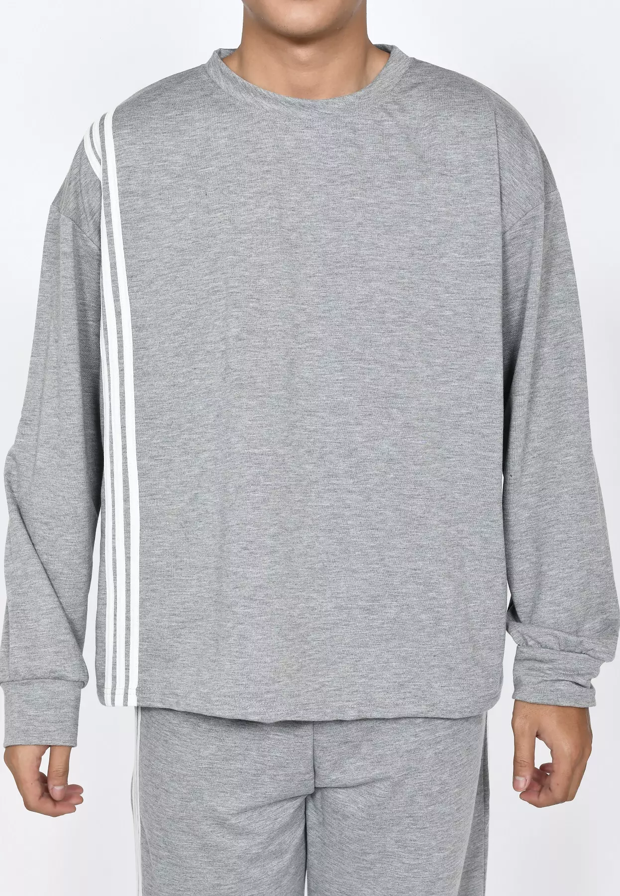 Tristan Set Sporty Wear GREY- Setelan Training Pria Running Gym Casual Sport