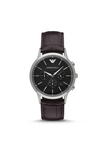 Emporio Armani RENATO經典系列腕錶 Aesprit 眼鏡R2482, 錶類, 紳士錶