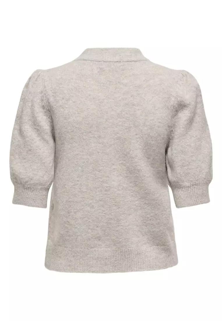 Half Sleeves Pullover Knit Sweater