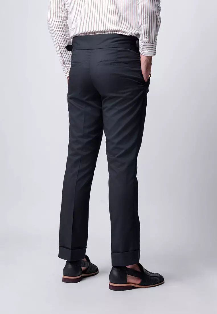 Gurkha Buckle Pants Dark Grey