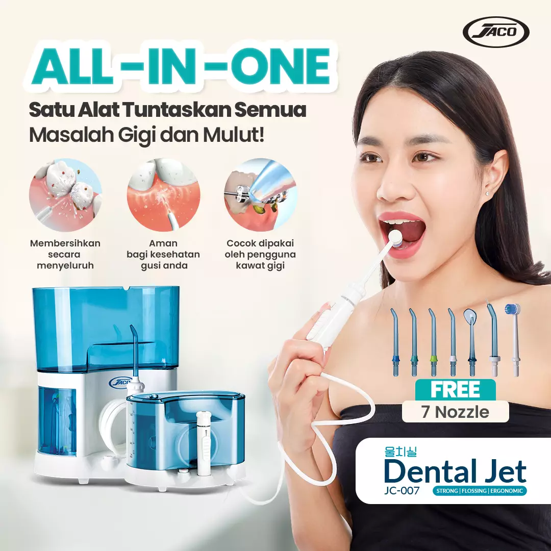Jual JACO Semprotan Pembersih Gigi Dental Flosser Oral Irrigator Floss