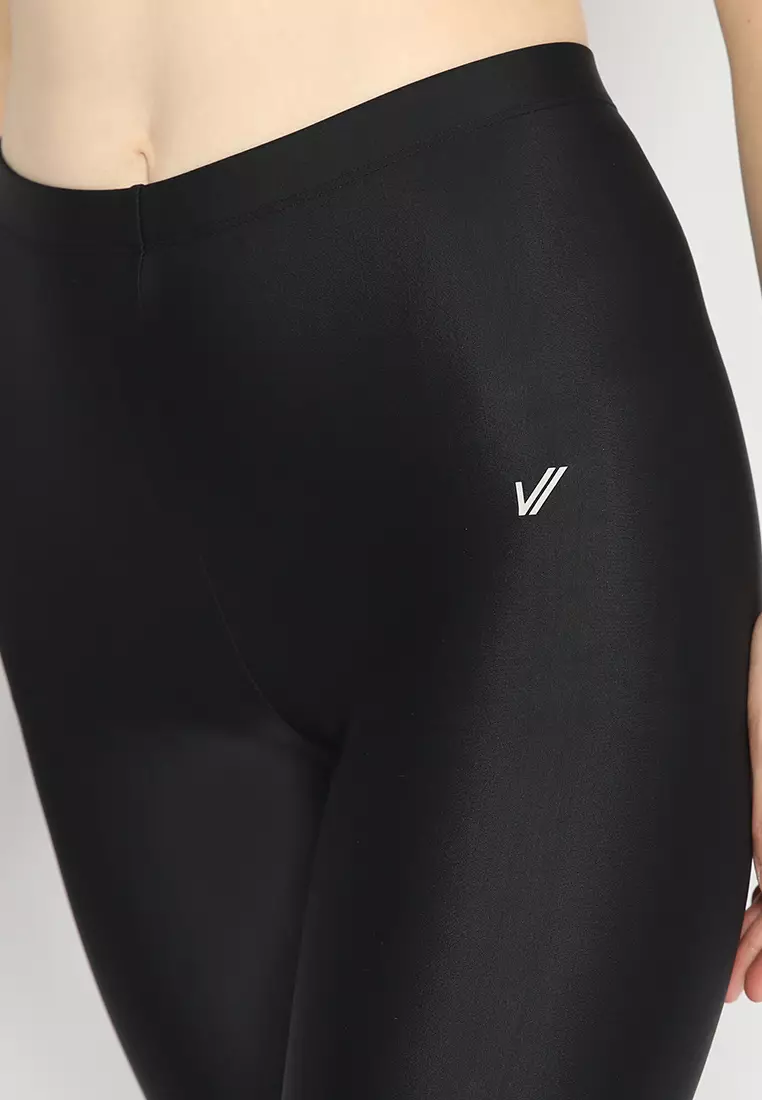 Legging Basic Capris - Legging 7/8 Wanita - Black