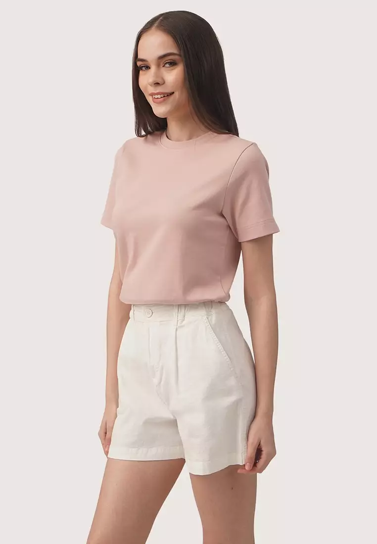 Interlock T-Shirt With Side Slit