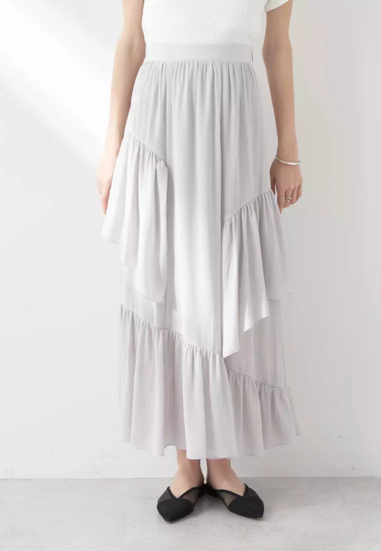 Earth Music & Ecology - Isamu Sheer Willow Asymmetrical Skirt