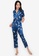 F.101 blue Printed Short Sleeve Pajama Set 5D6B0AA46DAEBEGS_4