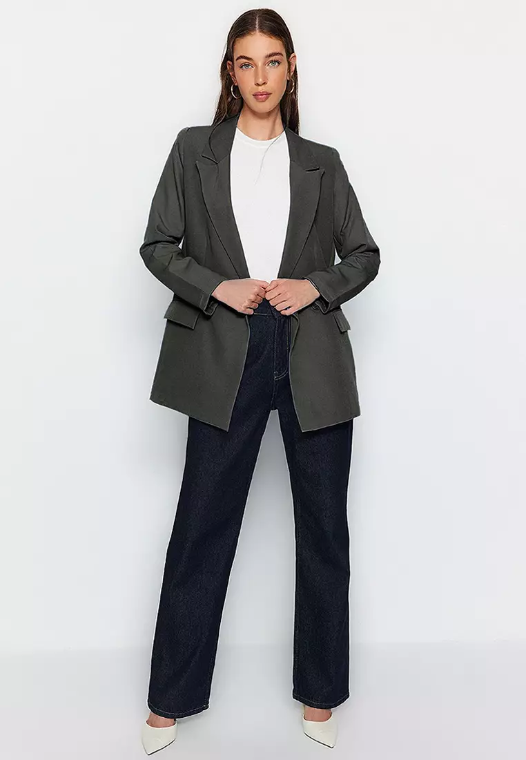 Double-Breasted Blazer Jacket
